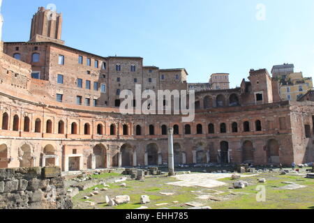 Der Trajan-Forum in Rom Stockfoto