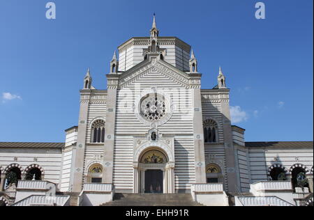 Monumentale Friedhof von Mailand Stockfoto