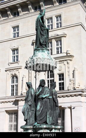 Austriabrunnen Brunnen in Wien Stockfoto