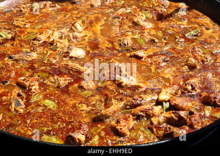 Kreolisches Huhn Louisiana-Stil Stockfoto