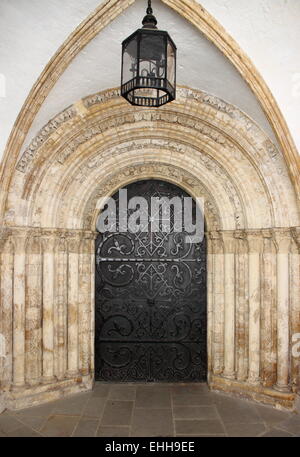 Kircheneingang Tempel in London Stockfoto