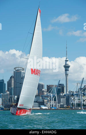 Auckland, Neuseeland. 14. März 2015. Volvo Ocean Race, NZ Herald In Port-Race, Auckland. Desafio Mapfre. 14.03.2015 Credit: Chris Cameron/Alamy Live-Nachrichten Stockfoto