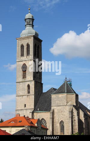 Kirche des Heiligen Jakobus in Kutna Hora Stockfoto