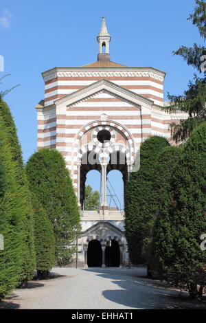 Monumentale Friedhof von Mailand Stockfoto