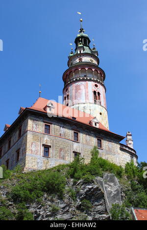 Cesky Krumlov Castle Stockfoto