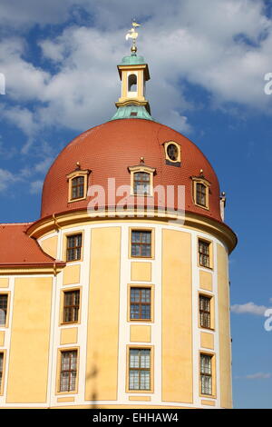 Turm der Moritzburg Schloss in Sachsen Stockfoto