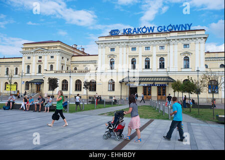 Krakow Glowny Central Station Stockfoto