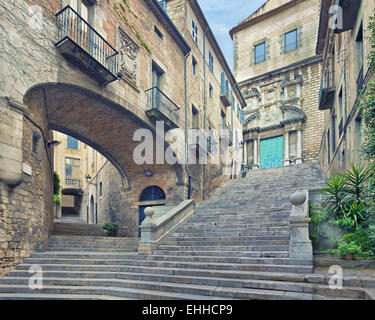 Catedral de Santa Maria Girona Stockfoto