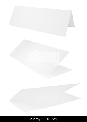 Satz von Falzbogen A4 Papier Stockfoto