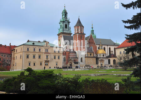 Schloss Wawel-Kathedrale in Krakau Stockfoto