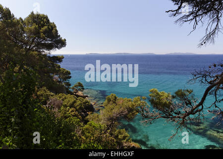 Canadel-Sur-Mer, französische Mittelmeerküste, Stockfoto
