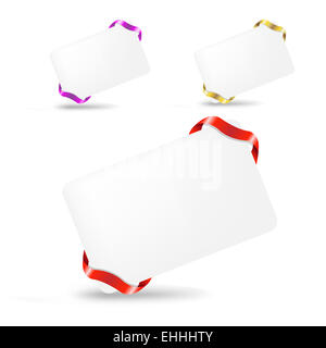 Leere Geschenkanhänger Stockfoto