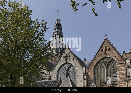 Älteste Kirche Amsterdams, Holland, Niederlande Stockfoto