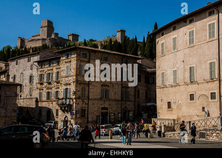 Kirche von San Rufino, Assisi, Perugia, Umbrien, Italien Stockfoto