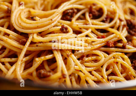 Spaghetti mit Fleischsauce eine nördliche Italienisch (Piemontese)-Stil. Stockfoto