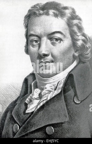 Edward Jenner, englischer Arzt und Wissenschaftler und Pionier der Pocken-Impfstoff, der weltweit erste Impfstoff Stockfoto