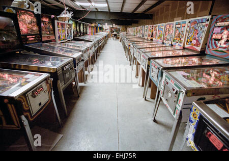 Las Vegas, Nv - Januar 1: Classic vintage pinball Kunst in Las Vegas, Nevada, am 1. Januar 1998. Stockfoto