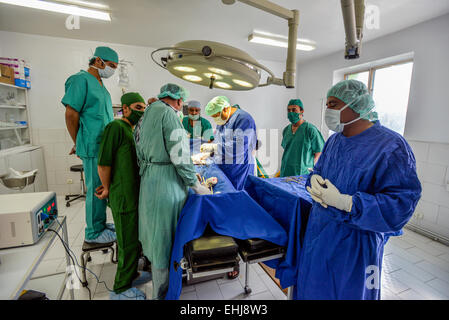 Gynäkologische Chirurgie im zentralen Krankenhaus von afghanischen Rothalbmond-Gesellschaft, Kabul, Afghanistan Stockfoto