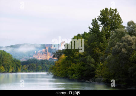 Schloss Beynac, Perigord, Aquitanien, Frankreich Stockfoto