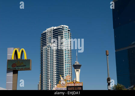 McDonalds melden Sie Las Vegas Nevada, USA Stockfoto