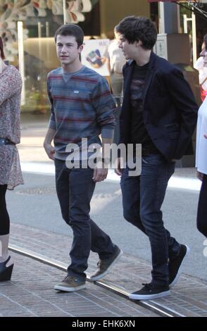 Dylan Minnette Einkauf bei The Grove mit Hollywood: Dylan Minnette Where: Los Angeles, California, Vereinigte Staaten von Amerika als: 09 Sep 2014 Stockfoto