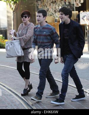 Dylan Minnette Einkauf bei The Grove mit Hollywood: Dylan Minnette Where: Los Angeles, California, Vereinigte Staaten von Amerika als: 09 Sep 2014 Stockfoto