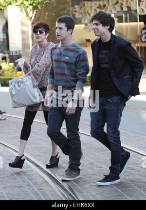 Dylan Minnette Einkauf bei The Grove mit Hollywood: Dylan Minnette Where: Los Angeles, California, Vereinigte Staaten von Amerika als: 09 Sep 2014 Stockfoto