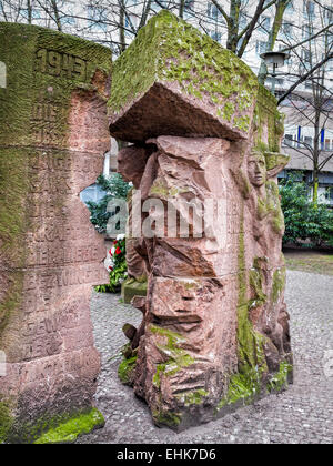 Berlin War Memorial in der Rosenstraße-Protest von den arischen Frauen über Verhaftung von jüdischen Männer - Block of Women, Skulptur Stockfoto