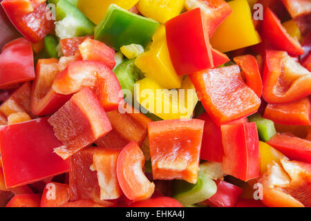 Scheiben paprika Stockfoto