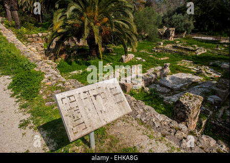 Schule in der Antonine Bad-Komplex in Karthago, Tunesien. Stockfoto