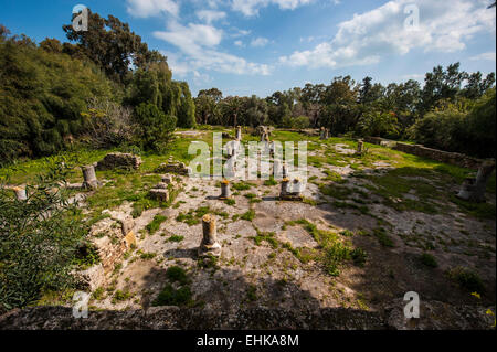 Schule in der Antonine Bad-Komplex in Karthago, Tunesien. Stockfoto