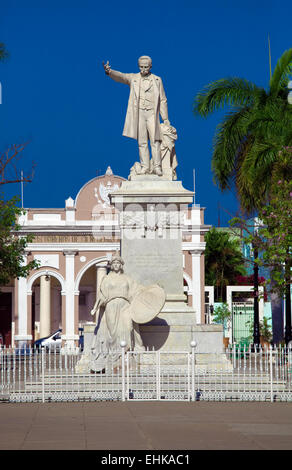 Statue Jose Marti (Build 1906), Cienfuegos, Kuba Stockfoto