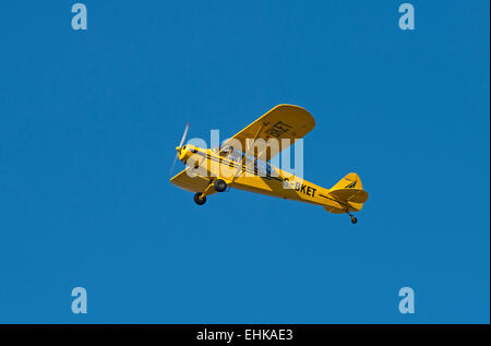 Piper Super Cub PA18 leichten einmotorigen einem Privatflugzeug.  SCO 9636. Stockfoto