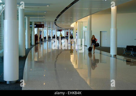 Am Flughafen Canberra Stockfoto