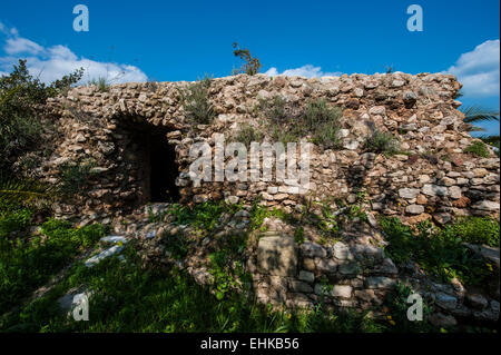 Punische Nekropole im Inneren der Antonine-Bad-Komplex an Karthago, Tunesien. Stockfoto