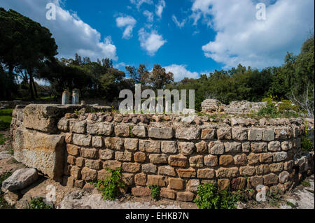 Die Antonine Bad-Komplex in Karthago, Tunesien. Stockfoto