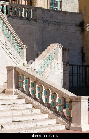 Schöne architektonische Treppe in Caltagirone, Sizilien Italien Stockfoto