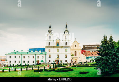 Die Kathedrale des Heiligen Geistes In Minsk - die berühmten wichtigsten orthodoxen Kirche von Belarus und Symbol der Hauptstadt - Minsk Stockfoto