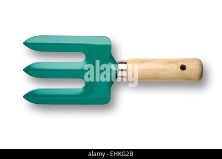 Gartenarbeit-Tool mit Beschneidungspfad - Gabel Stockfoto