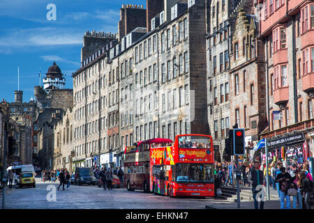 Die Royal Mile, Edinburgh, Schottland Stockfoto
