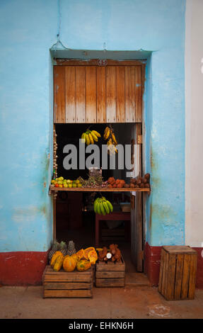Eine unabhängige Obst und Gemüse Stall in Trinidad, Kuba Stockfoto