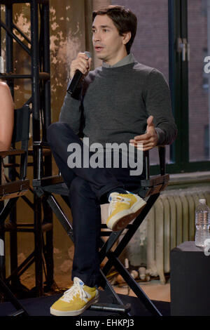 AOL BUILD Vortragsreihen mit: Justin Long wo: Manhattan, New York, Vereinigte Staaten, wann: 10 Sep 2014 Stockfoto