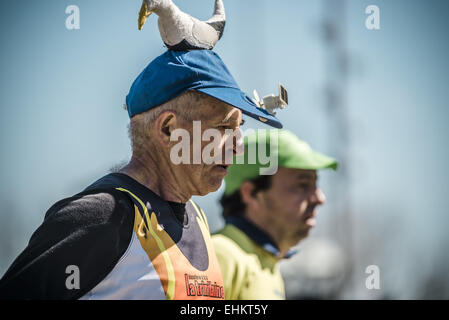 Barcelona, Katalonien, Spanien. 15. März 2015. Läufer teilnehmen in die 37. Auflage des Zürich Marathon Barcelona Credit: Matthias Oesterle/ZUMA Wire/ZUMAPRESS.com/Alamy Live News Stockfoto