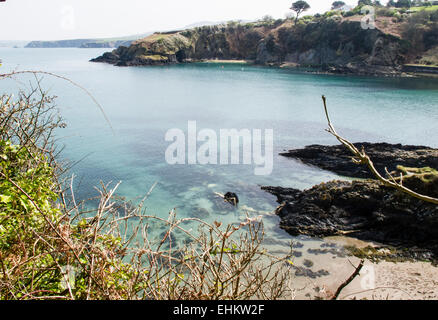 Die schöne Bucht bei Cwm yr Eglwys Stockfoto