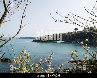 Die schöne Bucht bei Cwm yr Eglwys Stockfoto