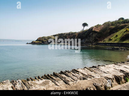 Die schöne Bucht bei Cwm yr Eglwys Stockfoto