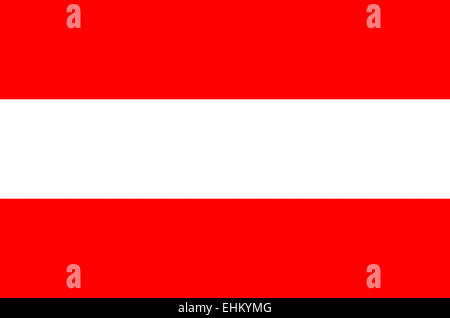 Nationalflagge der Republik Österreich. Stockfoto