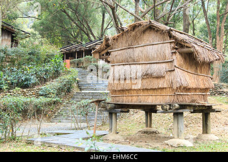 Aborigines taiwanesischen Heimat im Taiwan Indigenous People Cultural Park im Pintung County, Taiwan Stockfoto