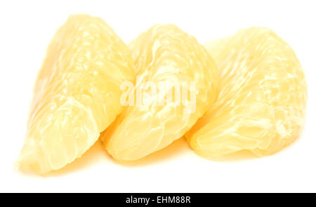 Reife Pomelo isoliert auf weißem Hintergrund Stockfoto