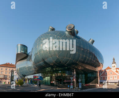 Gebäude des Kunsthauses (Museum für zeitgenössische Kunst) von Architekten Peter Cook und Colin Fournier in Graz, Steiermark, Österreich Stockfoto